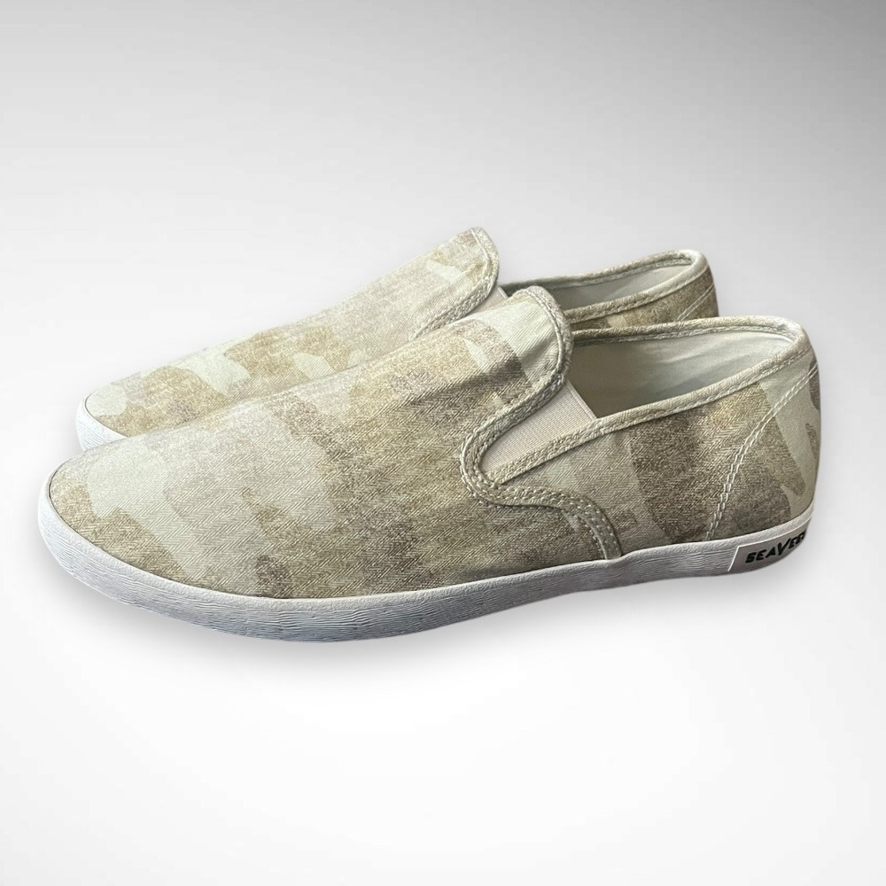 SEAVEES Women's Baja Slip-On Saltwash Camo Print Sneakers Size 10 | EUC